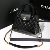 香奈小香儿包包女士新款真皮奈儿手提单肩斜挎包质感潮流通勤女包 黑色 香奈儿系列