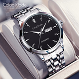 Calad Klade品牌小CK机械手表男士潮流瑞士品质轻奢夜光防水运动男表商务腕表