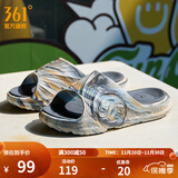 361°拖鞋男女AG运动凉鞋软弹耐磨居家防滑运动拖鞋涉水情侣拖鞋沙滩鞋 燕麦奶/羊皮纸色【男】 43