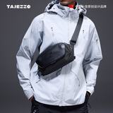 探迹者2025新款P6S潮牌便携胸包斜挎包男生运动出行小包休闲通勤斜肩包 考杜拉耐磨轻便小包（2升）+辅助带