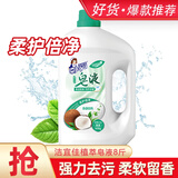 洁宜佳皂液洗衣液大瓶8斤护色鲜艳留香洁净去污易漂洗滚筒机手洗家庭装 柔护倍净4.1kg*1瓶