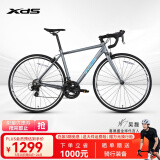 喜德盛[吴磊推荐]公路自行车RC200入门休闲14速变速铝合金车架公路车 深灰/镭射银(标准版） 700C*510（建议身高175-185）