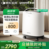 鱼跃5升医用制氧机吸氧机家用老人孕妇呼吸雾化8F-5CW国家补贴