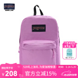 JANSPORT杰斯伯双肩包男旅行背书包电脑包女休闲学生校园情侣520 4QUT7S4玫瑰粉/丁香紫-带侧边袋