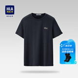 海澜之家（HLA）短袖T恤男冰爽棉撞色圆领凉感短袖男 藏青53 L 175/92A 推荐69-75kg