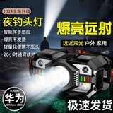 【聚光远射】强光头灯超强远多功能电显户外家用应急照明灯夜钓 黑色 【600毫安】入门款小容量