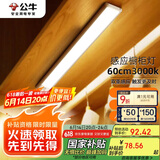 公牛（BULL）感应橱柜灯衣柜灯LED人感光感磁吸 卧室床沿玄关小夜灯60CM3000K