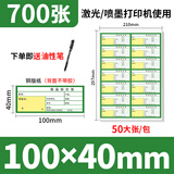 火鸡 （TURKEY）超市商品 标价签 物价标签纸药品标签纸 空白通用价格纸/产品标签牌货架标签贴纸 A4版 100*40mm 绿色 700个装