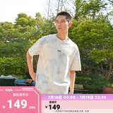 VANS范斯官方 男女情侣短袖T恤夏季浅灰色扎染印花个性复古 浅灰色扎染印花 L