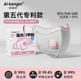 爱康尼孕妇专用防甲醛活性炭口罩KP95防尘二手烟氧化铜高颜值灰色