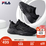 FILA【男女同款】斐乐官方跑步鞋复古老爹鞋火星鞋潮流时尚老爹鞋 男-黑-BK 42