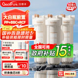 佳德净（GADEPURE）大白瓶前置过滤器家用大胖滤瓶水龙头自来水除余氯阻垢全屋前置过滤净水器10寸 小型中央净水机 【20寸PP+BBC+RCF】抑菌软化