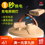 东之胜充电灯夜市摆摊移动户外超亮家用应急LED照明灯露营电灯 一秒换电1000型4-8小时