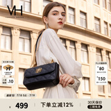 VANESSA HOGAN VH包包女包茵然软包2025夏季轻奢链条单肩斜挎包生日礼物送女友 黑色
