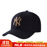 MLB韩国棒球帽洋基队新款大小标NY帽子软顶硬顶LA鸭舌帽CP66/CP77 黑金NY（硬顶）