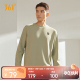 361°卫衣男装秋冬季长袖运动服休闲跑步圆领宽松上衣服652334801D-7