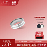 丹尼尔惠灵顿（DanielWellington）dw戒指女首饰绸缎白银色情侣对戒生日礼物送女友DW00400046