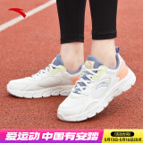安踏女鞋运动鞋夏季新款透气防滑透气跑步鞋轻便软底百搭休闲小白鞋女 【网面透气款】紫/浅虹粉-3 39 (245mm)