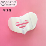 TELETIES美国进口扁平发夹高级感抓夹后脑勺头发夹子新年礼物 珍珠闪粉