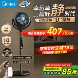 美的（Midea）【幸运草安睡Ultra】直流变频3D摇头空气循环扇/语音声控电风扇/家用静音落地扇/遥控抑菌净化风扇