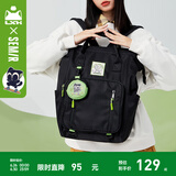 森马双肩包女罗小黑高中生背包女生旅行包电脑包大学生书包男 黑色90001 均码