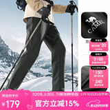 骆驼（CAMEL）户外冲锋软壳裤女防风防水加绒登山裤男丨火山岩发热 A13CAVV107