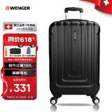 威戈（WENGER）瑞士军刀行李箱24英寸拉杆箱旅行箱万向轮密码箱黑色5209068B