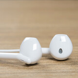 backwin抖音火山直播全民K歌录音唱歌耳机入耳式带麦hifi重低音炮有线华为vivo小米oppo苹果15通用typec 白色 圆插头