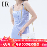 HR赫莲娜女包单肩斜跨包小香风头层牛皮菱格链条包高级感生日礼物 白色【时尚款】