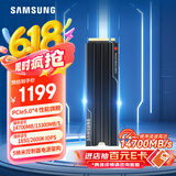 三星（SAMSUNG）1TB SSD固态硬盘 M.2接口(NVMe协议PCIe 5.0 x4) 9100 PRO With Heatsink散热片版 台式机 PS5
