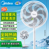 美的（Midea）【品质推荐】七叶轻音柔风电风扇/家用省电落地扇/台式电扇/广角摇头节能宿舍小型风扇 SAE35CA