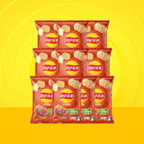 乐事（Lay's） 薯片休闲零食膨化食品原味75g*10袋装薯片 膨化食品多种口味组合 烧烤味75g*10袋