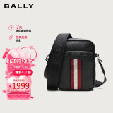 BALLY巴利【限时折扣】男包单肩包腰包黑色红白色条纹6230619 礼物