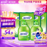 蓝月亮芦荟抑菌99.9%洗手液泡沫丰富滋润500g*2瓶+洗手液补充装500g*4袋
