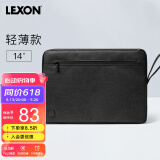 乐上（LEXON）笔记本电脑内胆包14英寸适用苹果男女简约商务轻便小巧黑色