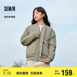 森马棉服男防水防油防污防风冬装厚飞行员棒球领夹克109724112101