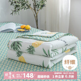 多喜爱 全棉空调被 夏季水果清新双人被芯夏薄被子夏凉被1.5床203*229cm
