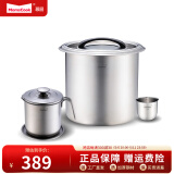 Momscook 不锈钢油壶 SUS304 过滤油渣 防漏油 酱油瓶 调料瓶 油罐 过滤壶 大容量 12L米桶+1.8L储油罐