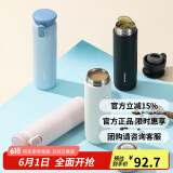 乐扣乐扣（LOCK&LOCK）憧憬弹跳保温杯316L不锈钢男女便携水杯黑色LHC3380BLK