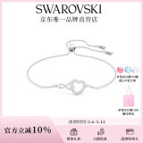 施华洛世奇（SWAROVSKI）Hyperbola手镯手链女轻奢小众送女友520礼物女 镀白金色 5524421