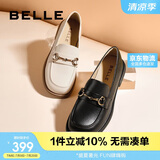 百丽马衔扣乐福女百搭单鞋Z3B1DAA5 黑色 38