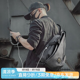 teemzone廷尊单肩包男休闲运动胸包复古潮流斜挎包时尚男包旅行小背包
