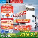 美的（Midea）国家补贴家用0阻垢剂白泽2.0净矿净水器直饮1200G 6年RO反渗透过滤器 矿物质厨下双出水净水机 