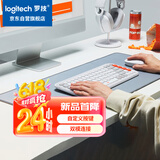 罗技（Logitech）POP ICON COMBO键鼠套装 无线键鼠套装 双模连接 自定义按键 三台设备配对 白色
