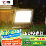 公牛（BULL）LED投光灯路灯工地灯庭院灯露营灯 IP65防水150W-3000K暖白光