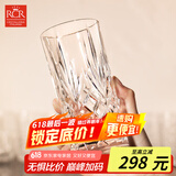 RCR水晶玻璃杯高颜值进口茶具泡茶杯透明大容量水杯子牛奶杯360ml*6