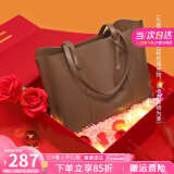 viney牛皮包包女包大容量托特包单肩包手提包生日520送女朋友礼物老婆