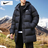 耐克（NIKE）羽绒服男士2025冬季新款运动服装梭织防风衣加厚外套中款连帽棉服 含绒量85%/拒水干爽/晒图退10 L 【175】体重130~150斤左右