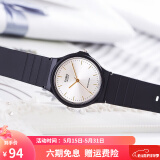卡西欧（CASIO） 男女手表 学生运动简约石英中性小黑表 百搭休闲时尚小表盘 MQ-24-7E2 33mm表盘