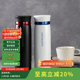 乐扣乐扣（LOCK&LOCK）菲特旋盖轻量保温杯商务情侣水杯子白蓝+黑红450ml*2情人节礼物